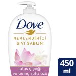 Dove Nemlendirici Sıvı Sabun Lotus Çiçeği ve Pirinç Özü 450 Ml