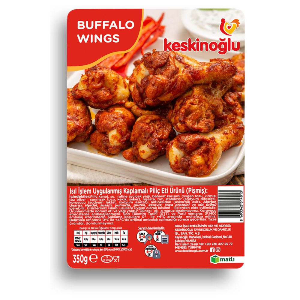 Keskinoğlu Piliç Buffalo Wings 350 G