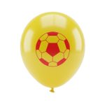 Jojo Balloons 12" Taraftar Sarı Kırmızı Baskılı Balon 6'lı