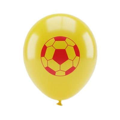 Jojo Balloons 12" Taraftar Sarı Kırmızı Baskılı Balon 6'lı