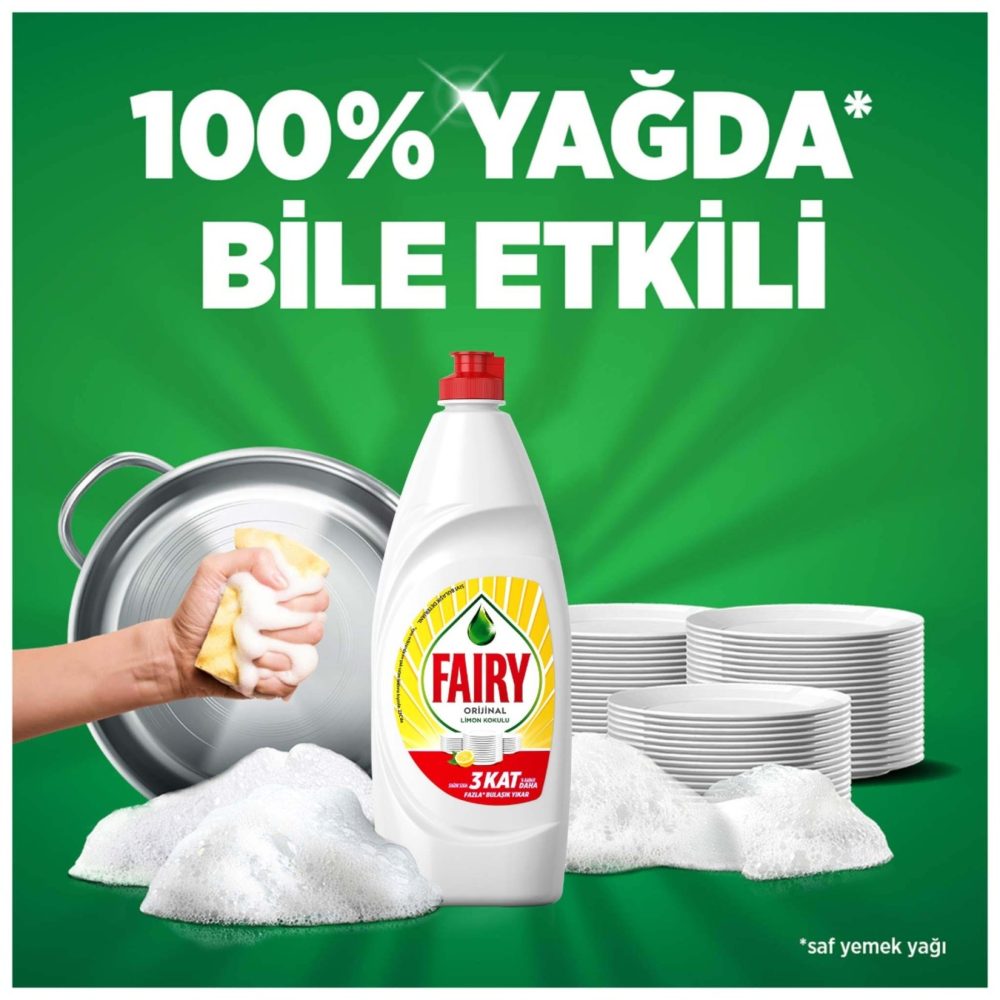 Fairy Sıvı Bulaşık Deterjanı Limon 1350 Ml
