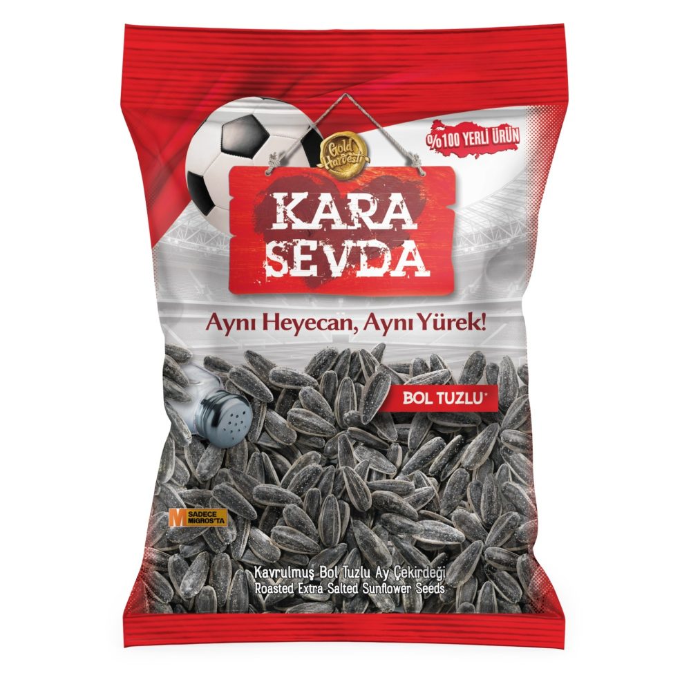 Kara Sevda Bol Tuzlu Siyah Ayçekirdeği 250 G