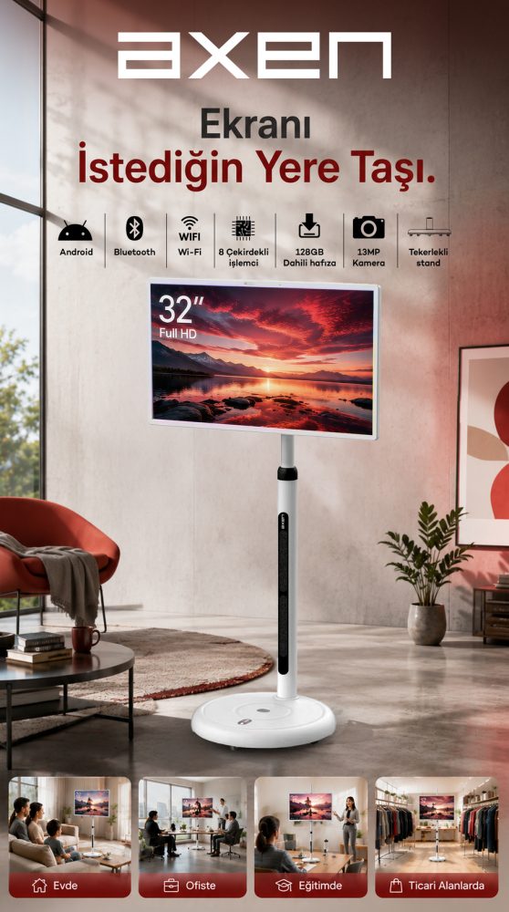Axen 32'' AX32FMTR-A13B FHD Android Smart Led Ekran
