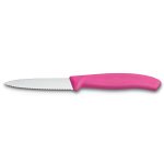 Victorinox 6.7636.L115 Pembe Tırtıklı Soyma Bıçağı 8 Cm