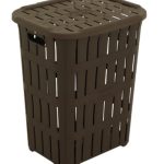 Sağlam Bambu Kirli Çamaşır Sepeti 45 L