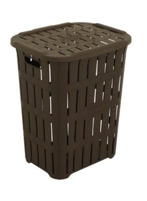 Sağlam Bambu Kirli Çamaşır Sepeti 45 L