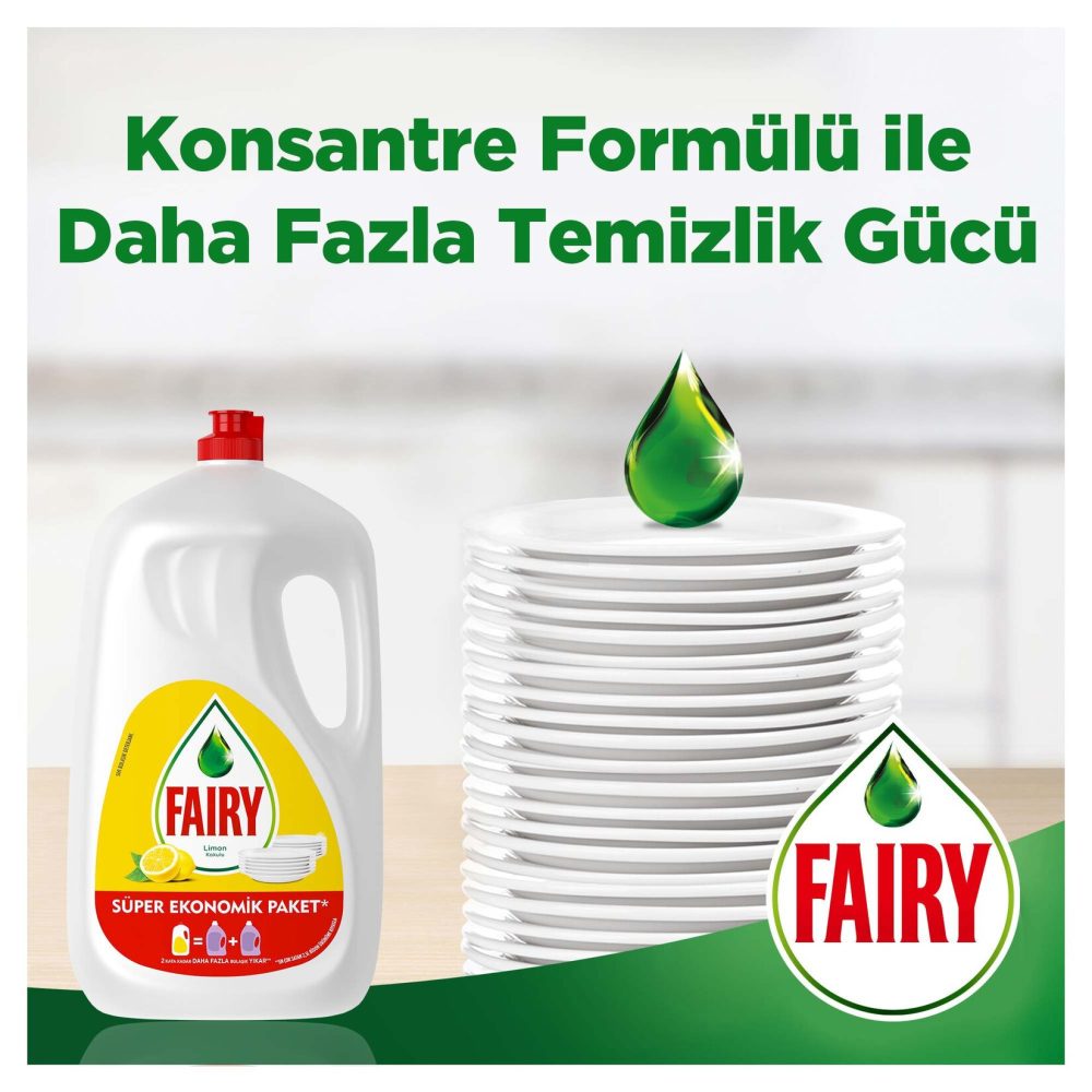 Fairy Limon Kokulu Elde Yıkama Süper Ekonomik Paket 2.6 L