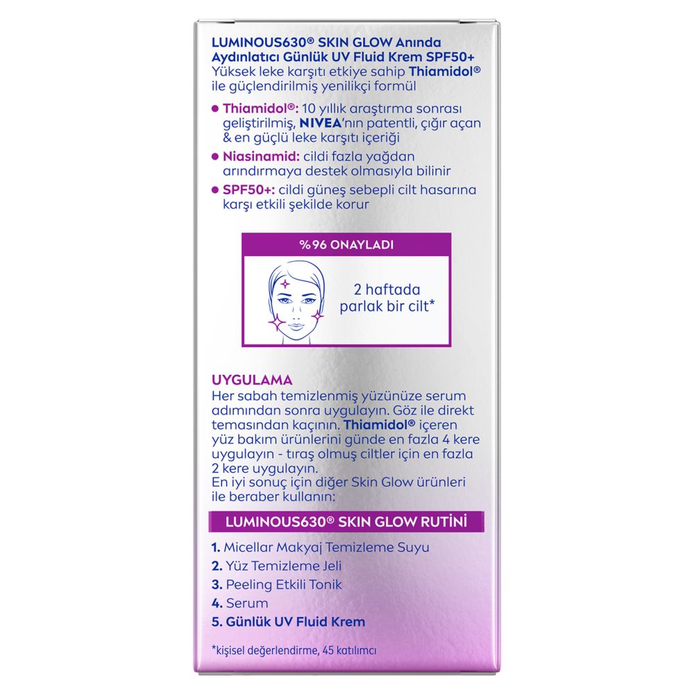 Nivea Luminous630 Skin Glow Anında Aydınlatıcı Krem 40 Ml