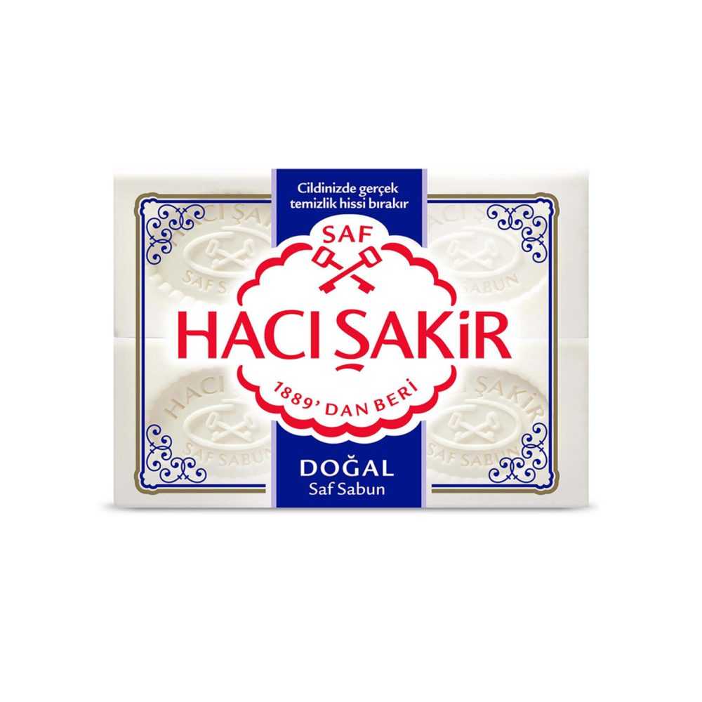 Hacı Şakir Doğal Beyaz Kalıp Sabun 4X150 G