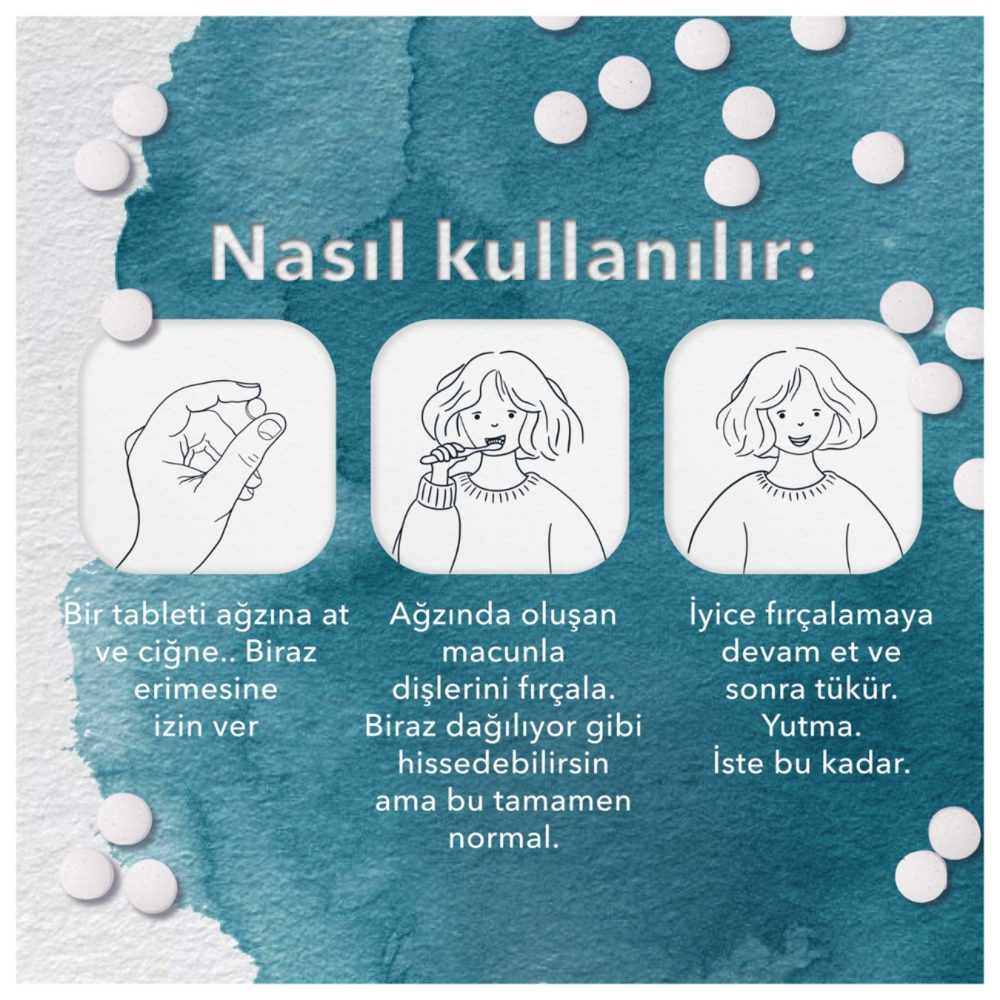 TAKK Tpt. Diş Macunu Tableti Seti Florürsüz