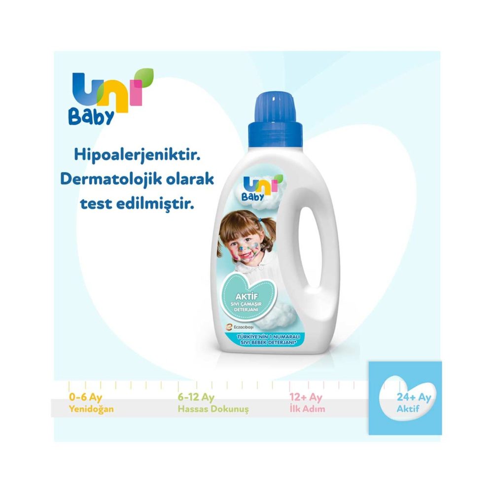 Uni Baby Aktif Sıvı Çamaşır Deterjanı 1500 Ml