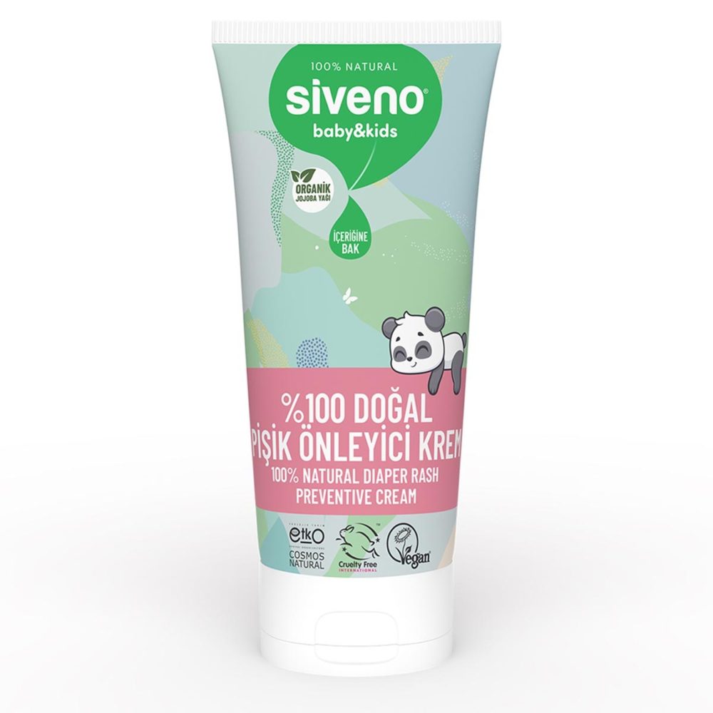 Siveno %100 Doğal Bebek Pişik Önleyici Jel Krem 50 Ml