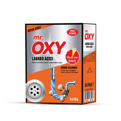 Mr. Oxy Lavabo Açıcı 3 x 70 G
