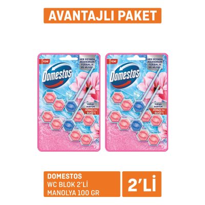 Domestos Wc Blok 2'li Manolya 2x100 G