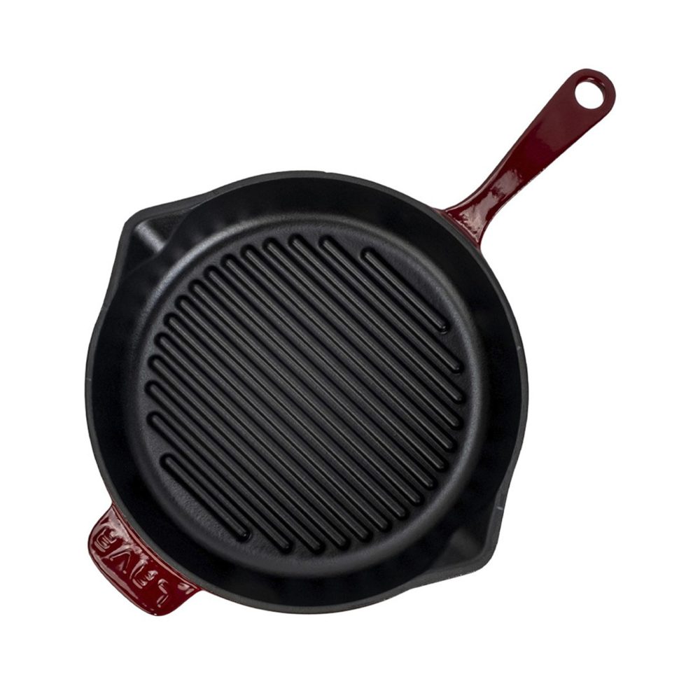 Lava Yuvarlak Izgara Tava 26 Cm Bordo