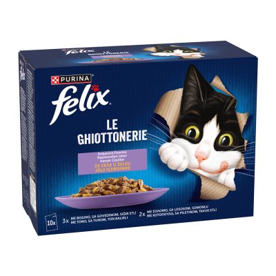 Felix Karışık Çeşit Yaş Kedi Maması 10 x 85 G