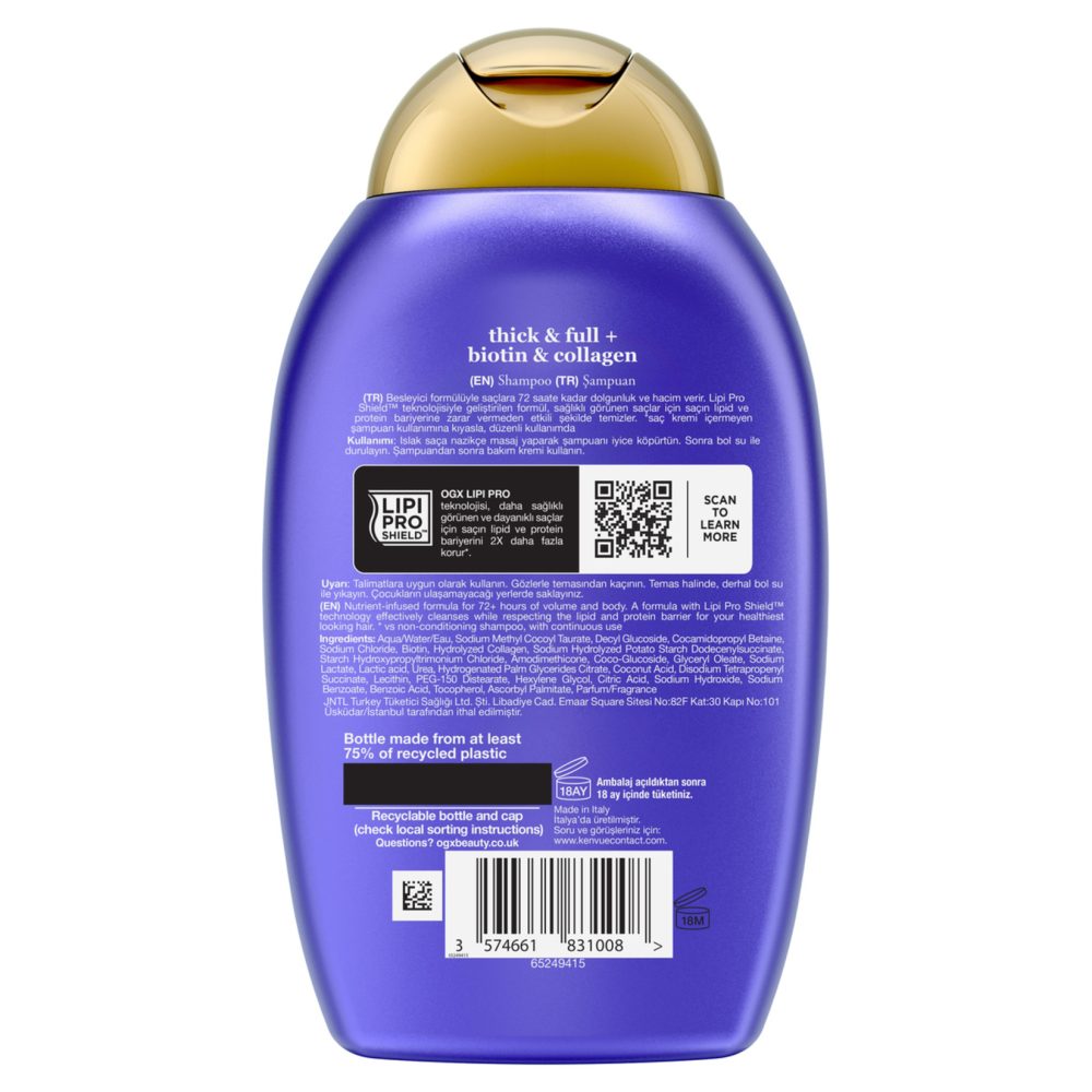 Ogx Biotin & Collagen Şampuan 385 Ml