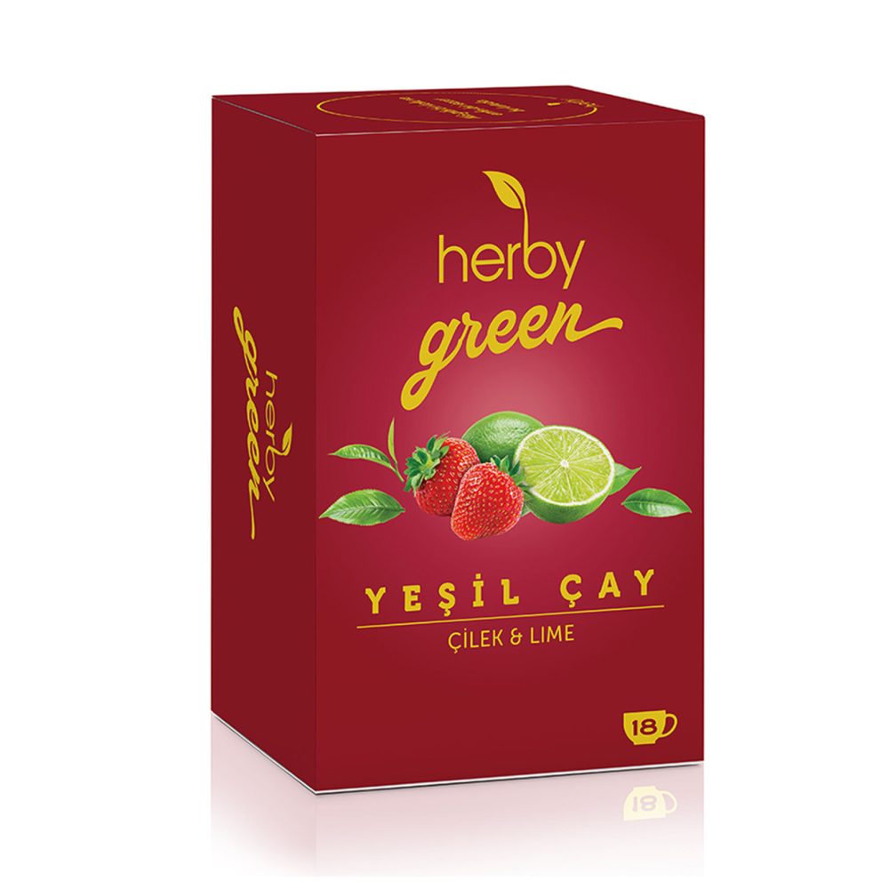 Herby Yeşil Çay Çilek & Lime 18'li 27 G