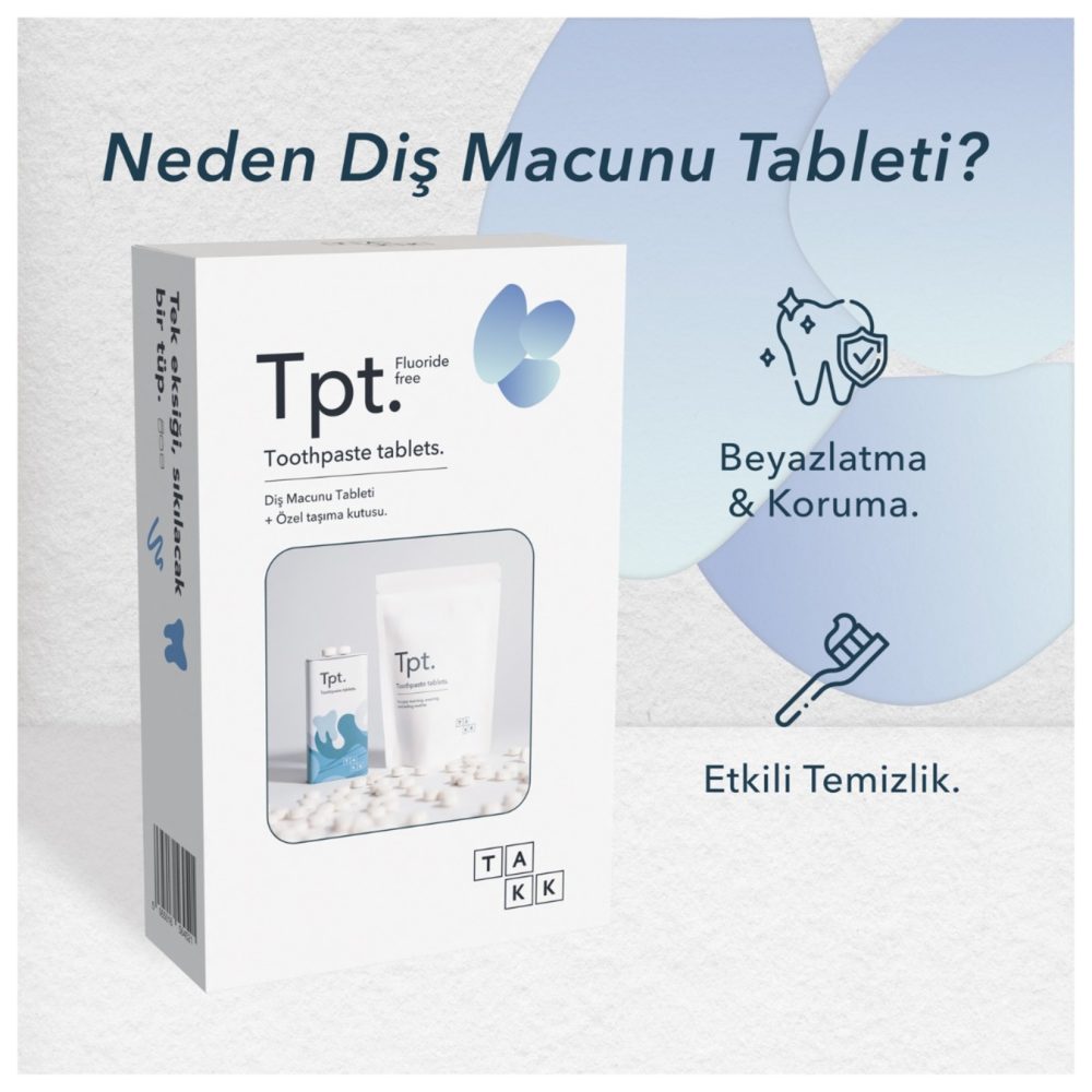 TAKK Tpt. Diş Macunu Tableti Seti Florürsüz