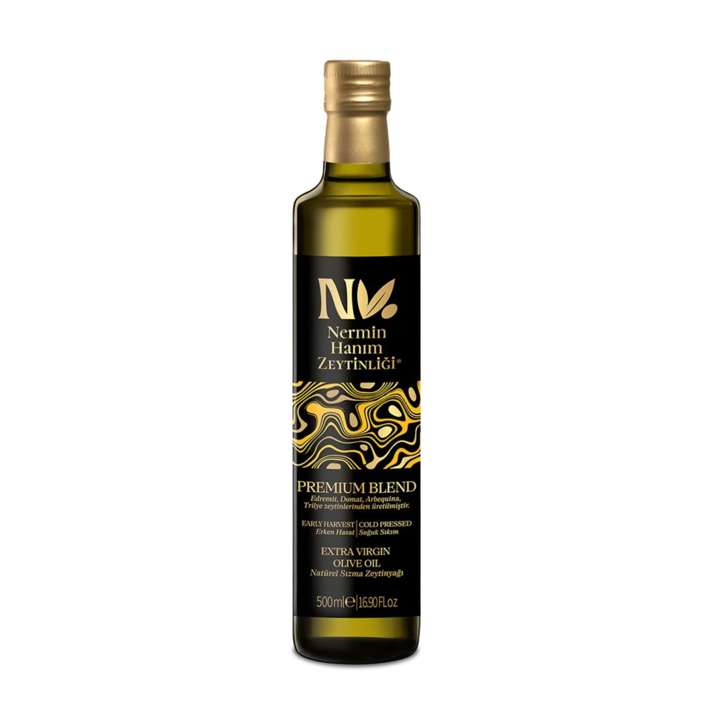 Nermin Hanım Zeytinliği Premium Blend Soğuk Sıkım Zeytinyağı 500 Ml