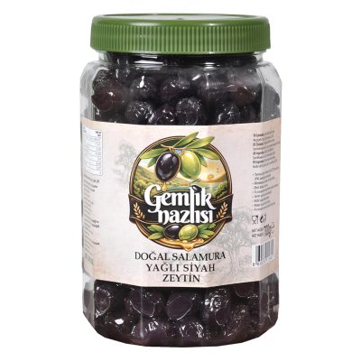 Gemlik Nazlısı Doğal Salamura Siyah Zeytin 351-380 700 G