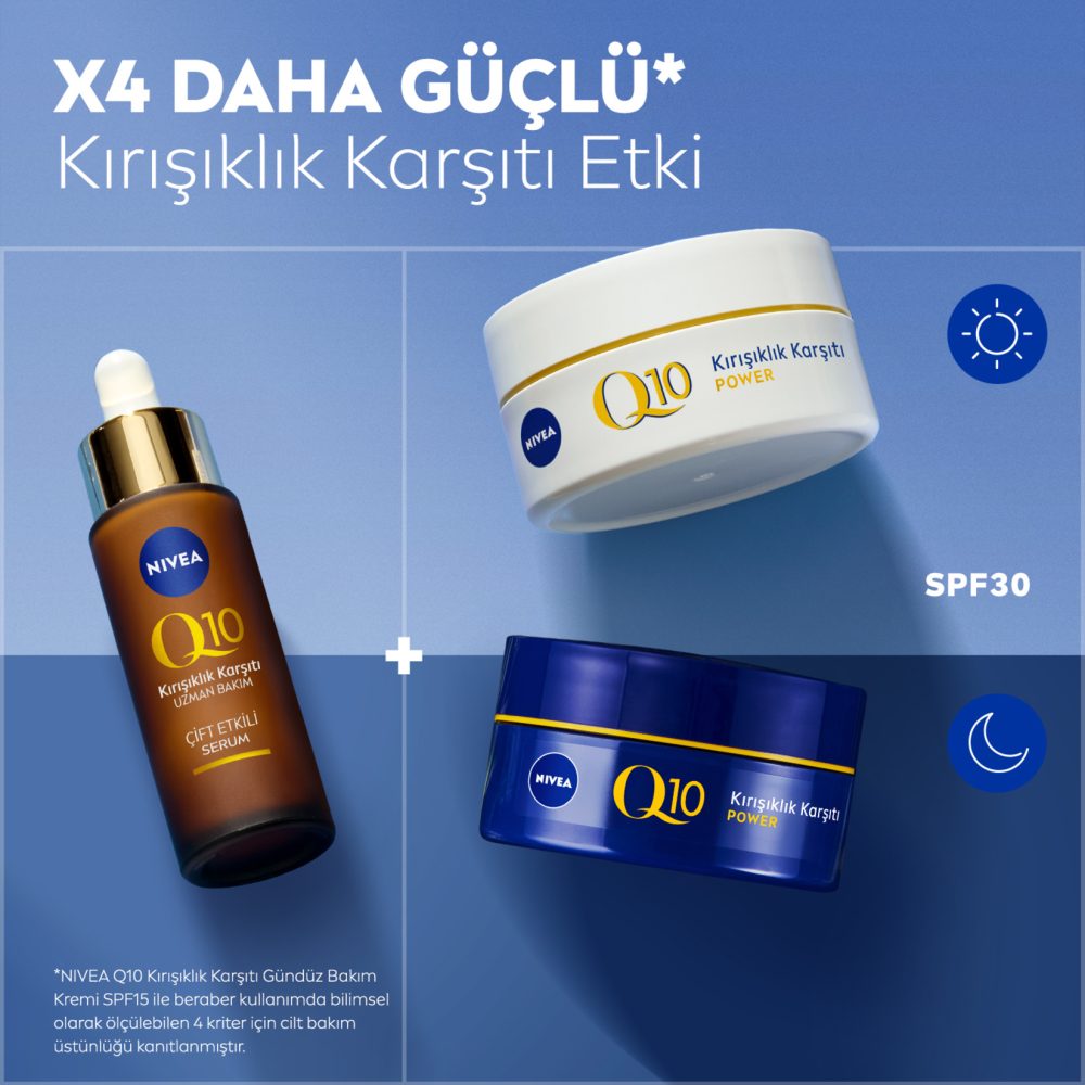 NIVEA Q10 Kırışıklık Karşıtı Çift Etkili Cilt Serumu 30 Ml
