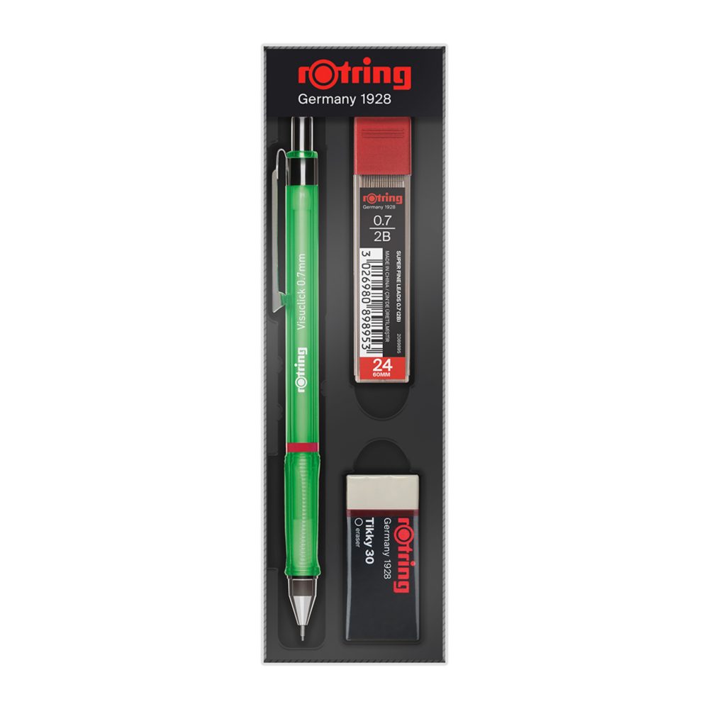 Rotring Visuclick Uçlu Kalem Yeşil+ Silgi + 0,7 Uç