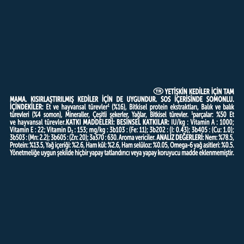 Felix Lezzetli Dilimler Yaş Mama Somonlu 80 G
