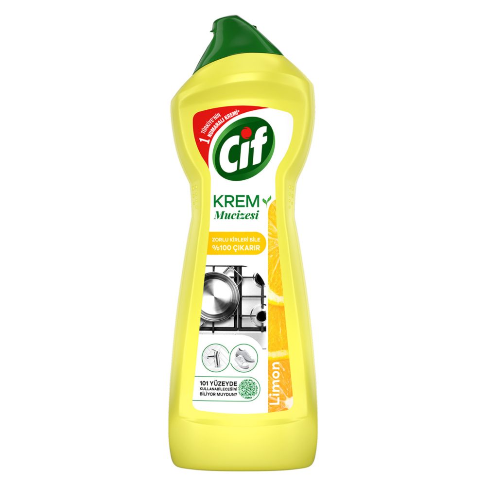 Cif Krem Mucize Yüzey Temizleyici Limon 750 Ml