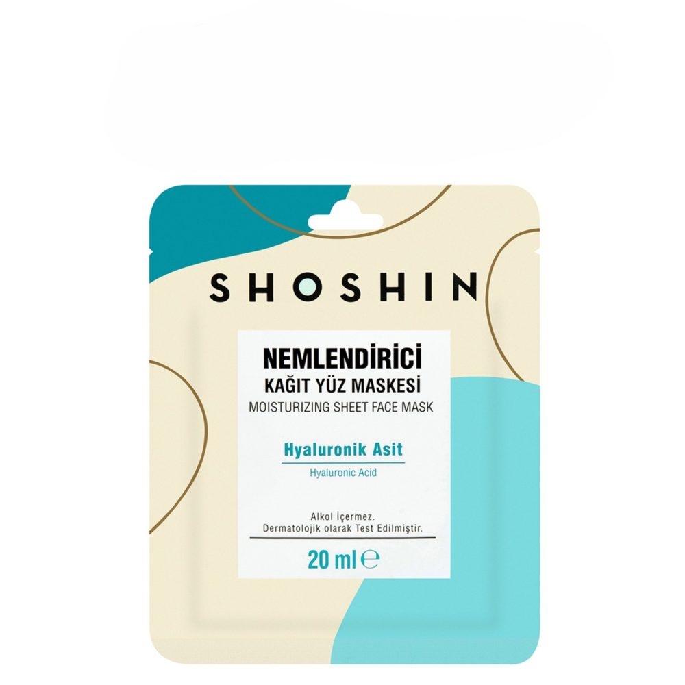 Shoshin Hyaluronik Asit Nemlendirici Kağıt Yüz Maskesi 20 Ml