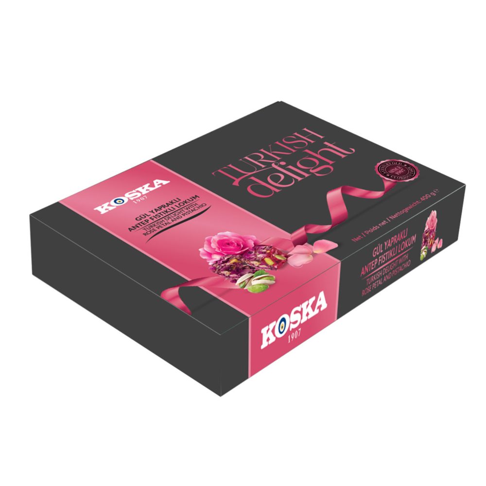 Koska Gül Yapraklı Fıstıklı Lokum 400 G