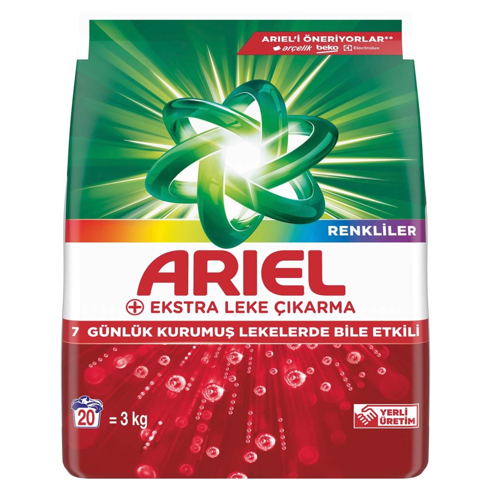 Ariel Oxi Ekstra Hijyen 3Kg 20 Yıkama Renkliler