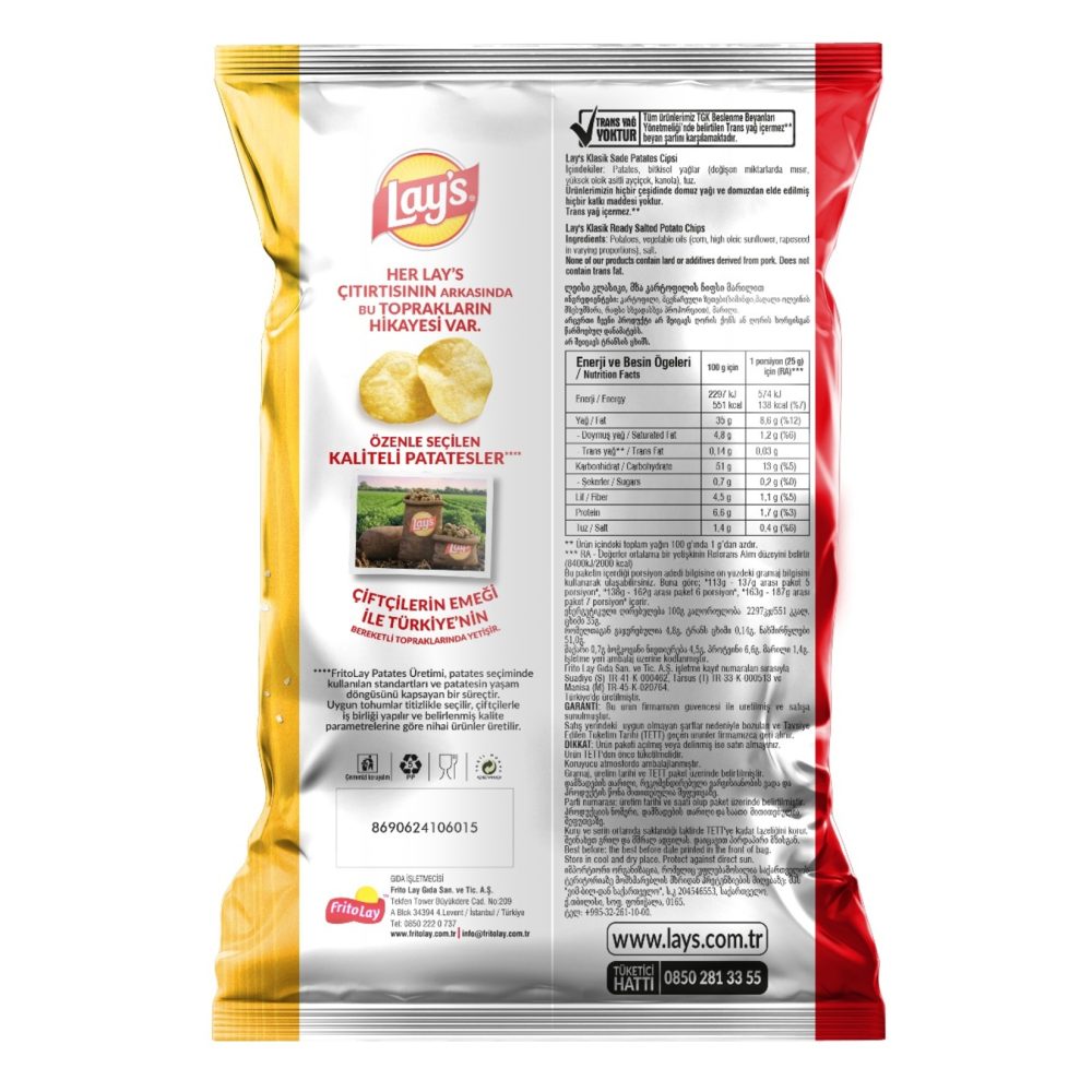Lay's Klasik Parti Boy 160 G