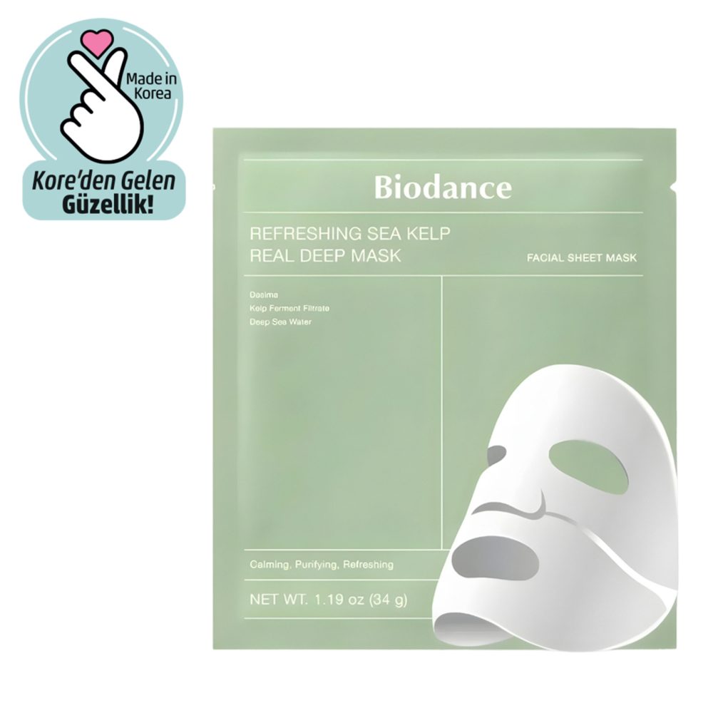 Biodance Refreshing Sea Kelp Real Deep Mask 1 Adet 34 G