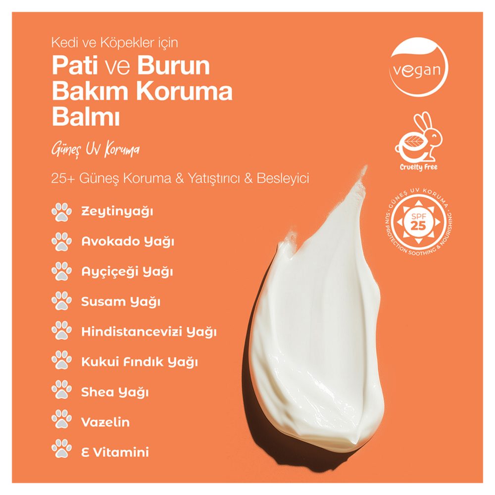 Docho SPF25 Pati Burun Bakım ve Koruma Balmı 50 Ml