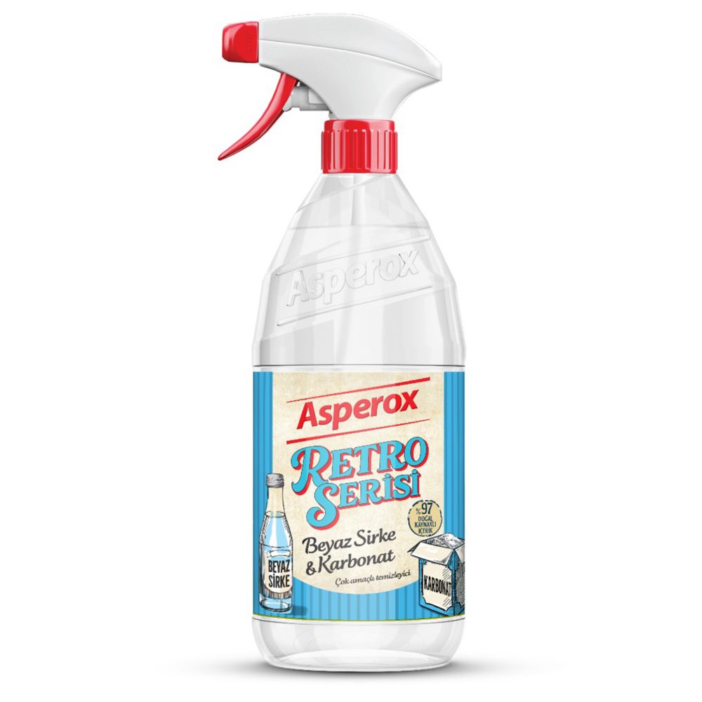 Asperox Retro Serisi Beyaz Sirke & Karbonat 1 L