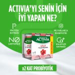 Activia Shot X2 Probiyotik Ahududu & Hibiskus 4 x 80 Ml