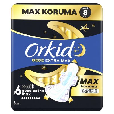 Orkid Ultra Ekstra Gece Ekstra Max 8'li