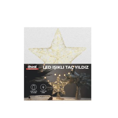 i'think Led Işıklı Taç Yıldız LS-08