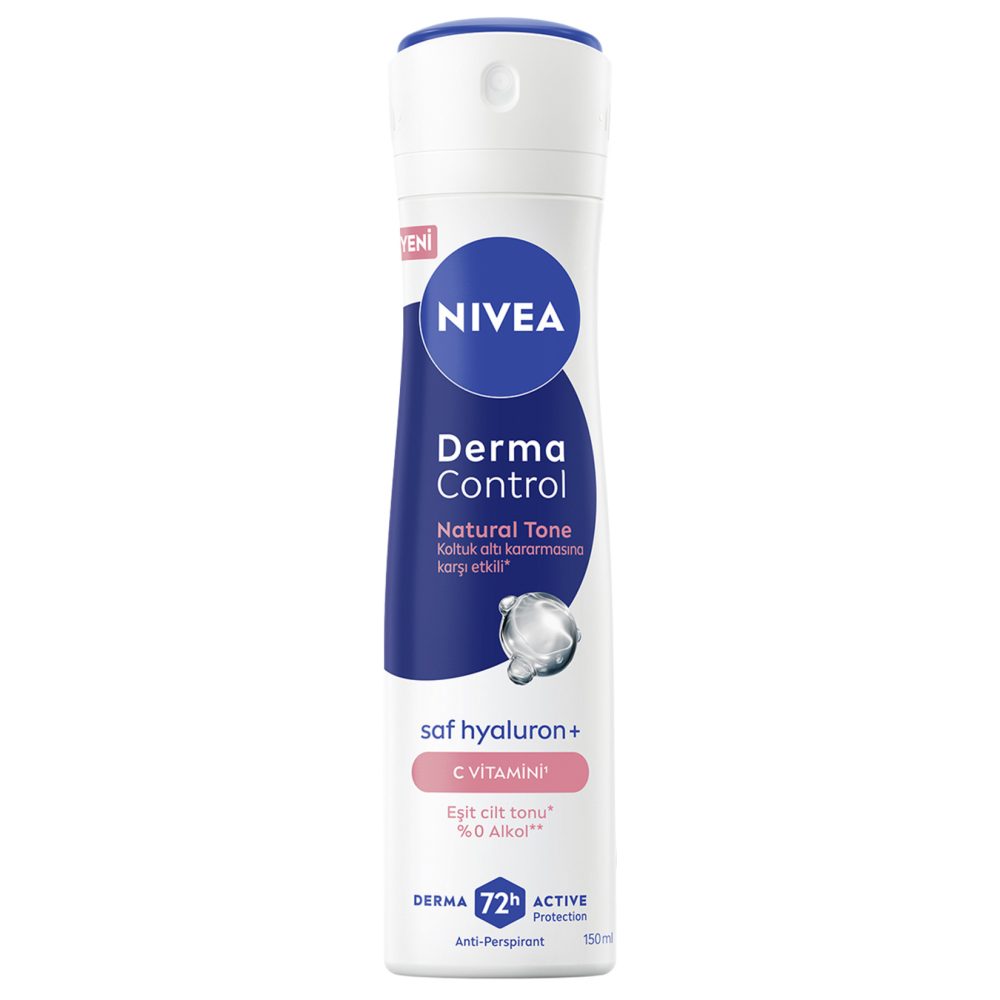 NIVEA Kadın Sprey Deodorant Derma Control Natural Tone 150 Ml