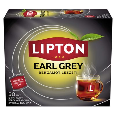 Lipton Earl Grey Bardak Poşet Çay 50'li 100 G