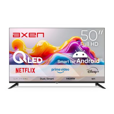 Axen 50" AX50QFPRL-A14S FHD Android Smart Qled Tv