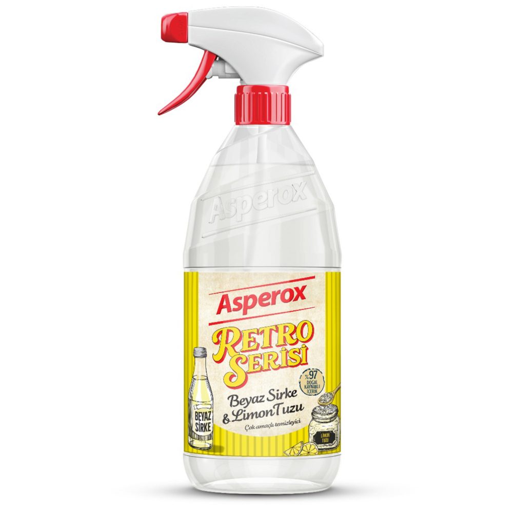 Asperox Retro Serisi Beyaz Sirke & Limon Tuzu 1 L