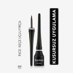 Flormar Yoğun Pigmentli ve Kremsi Dokulu Yarı Mat Dipliner - 000 Black