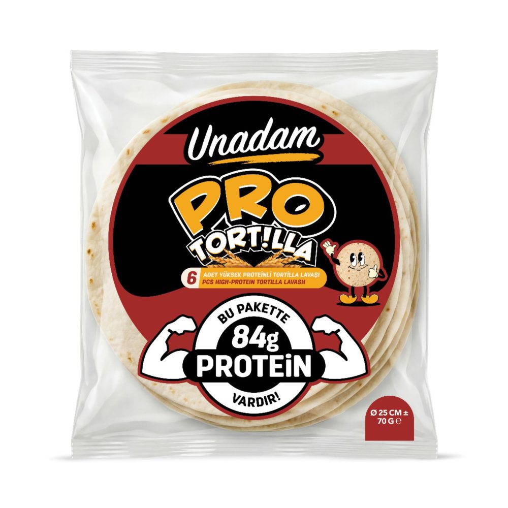 Unadam Proteinli Tortilla 25 Cm 6'lı 420 G