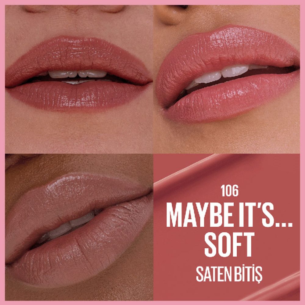 Maybelline Ruj Lifter Serum Satın 106 Maybe Soft