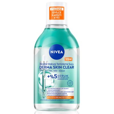 NIVEA Derma Skin Clear Micellar Makyaj Temizleme Suyu 400 Ml