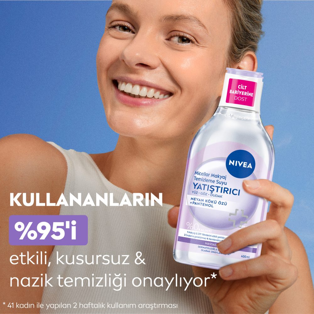 NIVEA Yatıştırıcı Micellar Makyaj Temizleme Suyu 400 Ml