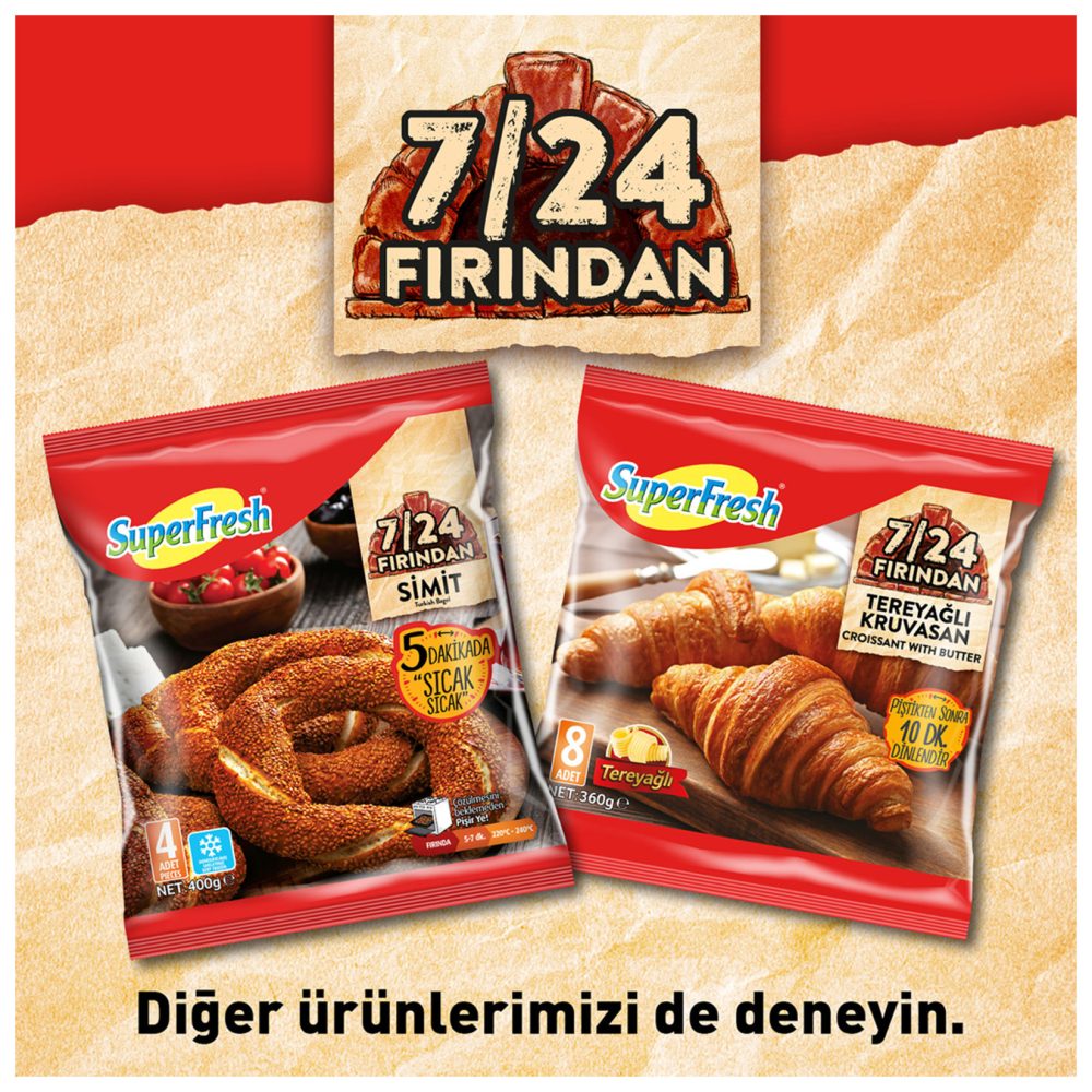 SuperFresh 7/24 Fırından Mini Baget Ekmeği 300 G