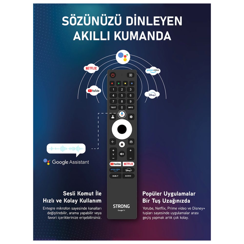 Strong MT75EG8000QF 75" 190 Ekran 4K Ultra HD Qled Google
